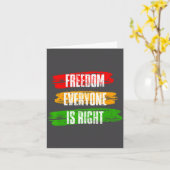 Black History Month Dom Everyone Is Right 10 T Karte (Gelbe Blume)