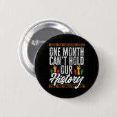 Black History Month - Ein Monat kann unsere Geschi Button (Vorne & Hinten)