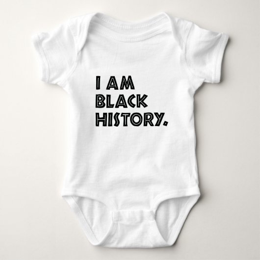 Black History Month entwirft afrikanische Grafik Baby Strampler (Vorderseite)