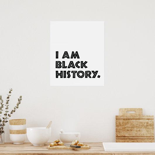 Black History Month entwirft afrikanische Grafik Poster (Küche)