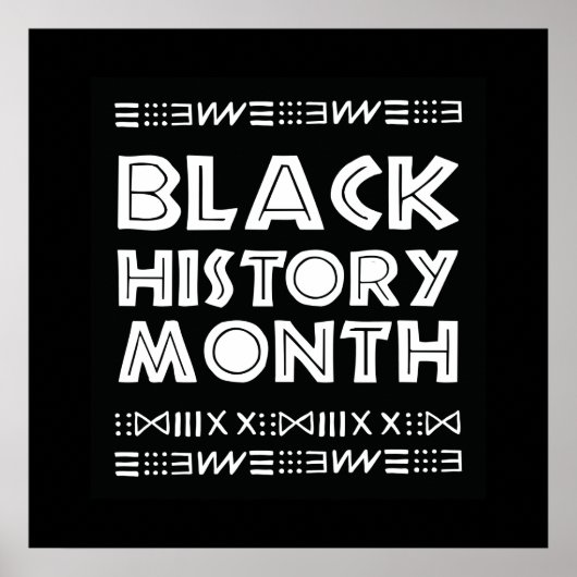 Black History Month entwirft afrikanische Grafik Poster (Vorne)