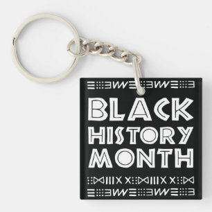 Black History Month entwirft afrikanische Grafik Schlüsselanhänger