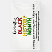 BLACK HISTORY MONTH Event Party Celebration Banner (Vertikal)