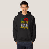 Black History Month Everyday African Melanin Black Hoodie (Vorne ganz)