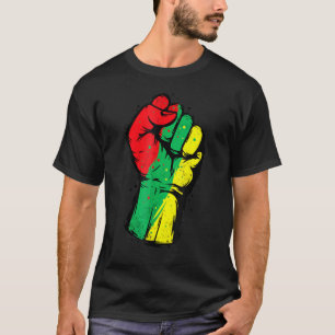 Black History Month Faust Schwarzer Power Frauen M T-Shirt