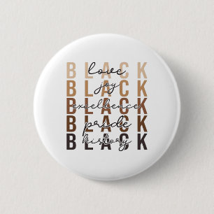 Black History Month Feier Design Afrikanischer Ame Button