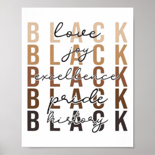 Black History Month Feier Design Afrikanischer Ame Poster