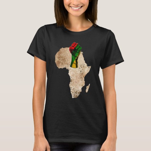 Black History Month Fist African Afro Pride Women T-Shirt (Vorderseite)