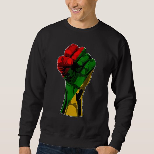 Black History Month Fist Black Power African Women Sweatshirt (Vorderseite)