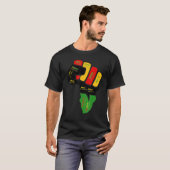 Black History Month Fist Black Power African Women T-Shirt (Vorne ganz)