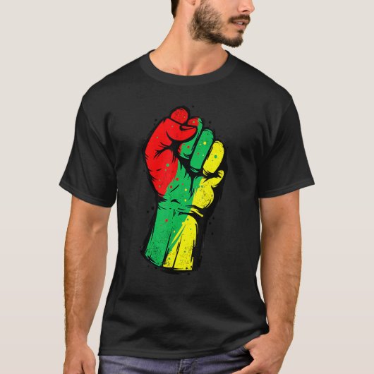 Black History Month Fist Black Power African Women T-Shirt (Vorderseite)