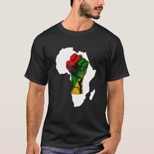 Black History Month Fist Women Men Kids T-Shirt (Vorderseite)