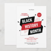 Black History Month Flyer Template Einladung (Vorne/Hinten)