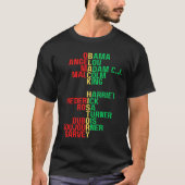Black History Month Führer Melanin Bruh Sista T-Shirt (Vorderseite)