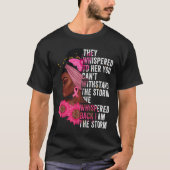 Black History Month Girl I'be the Strong African Q T-Shirt (Vorderseite)