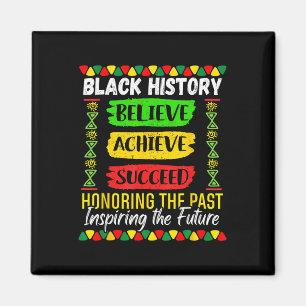 Black History Month Glaube an Erfolg Melani Magnet