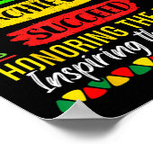Black History Month Glaube an Erfolg Melani Poster (Ecke)