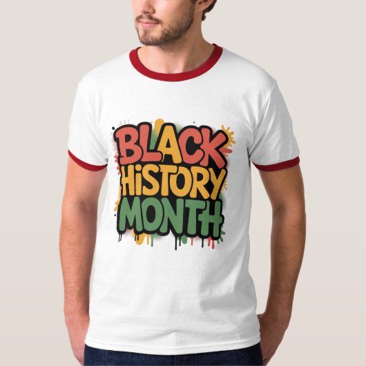 Black History Month Graffiti T-Shirt (Vorderseite)