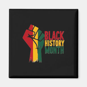 Black History Month Grafik T-Shirt Afroamerikaner  Magnet