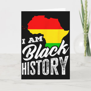 Black History Month Ich bin Black History Afrika H Karte