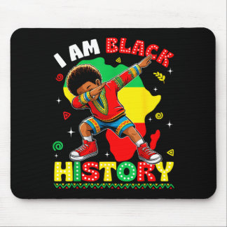 Black History Month Ich bin Black History Dabbing Mousepad