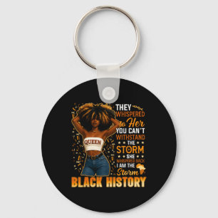 Black History Month Ich bin der Sturm Schwarze Afr Schlüsselanhänger