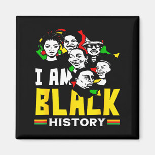 Black History Month Ich bin schwarze Geschichte Af Magnet