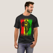 Black History Month Is Every Month Power Fist Afri T-Shirt (Vorne ganz)