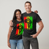 Black History Month Is Every Month Power Fist Afri T-Shirt (Unisex)