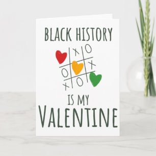 Black History Month ist mein Valentinstag Valentin Karte