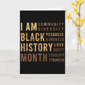 Black History Month  Karte (Gelbe Blume)