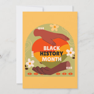 Black History Month Karte - Leere Innenseite Einla