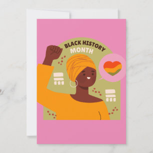 Black History Month Karte - Leere Innenseite Einla