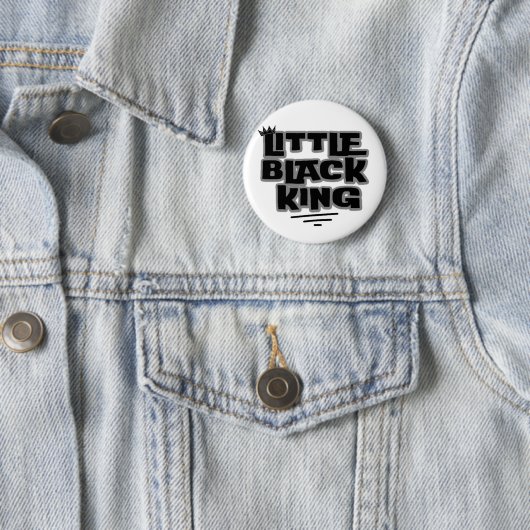 Black History Month Little Black King Button (Beispiel)