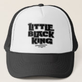 Black History Month Little Black King Hat Truckerkappe (Vorderseite)