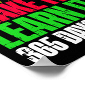 Black History Month Live It Learn it Make it 365 D Poster (Ecke)