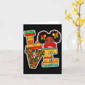 Black History Month Love Afro Toddler Girls Americ Karte (Gelbe Blume)