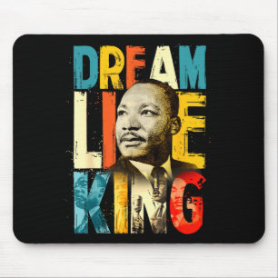 Black History Month Martin Luther King Träumt Mousepad