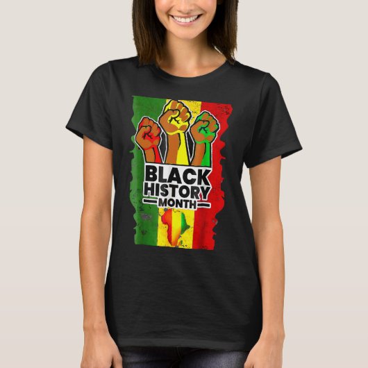 Black History Month Melanin Afro African Pride Men T-Shirt (Vorderseite)