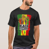 Black History Month Melanin Afro African Pride Men T-Shirt (Vorderseite)