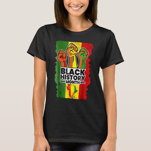 Black History Month Melanin Afro African Pride Men T-Shirt (Vorderseite)