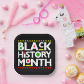 Black History Month Melanin King Queen Sista Bruh Pappteller (Party)