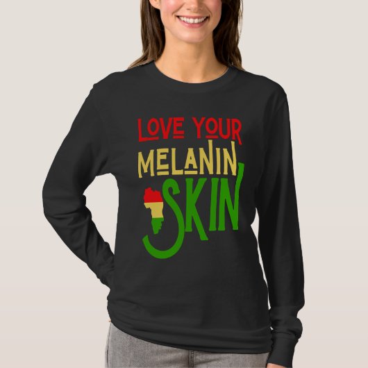 Black History Month Melanin Love Family & Communit T-Shirt (Vorderseite)