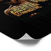 Black History Month Men Vater Ich bestärke Black H Poster (Ecke)