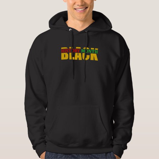 Black History Month Mens Womens African American B Hoodie (Vorderseite)