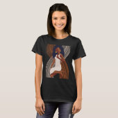 Black History Month Minimalist Queen Melanin Boho T-Shirt (Vorne ganz)