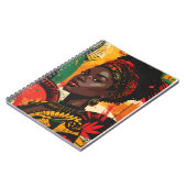 Black History Month Noble Queen Spirit Art Notizblock (Linke Seite)