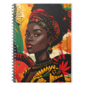 Black History Month Noble Queen Spirit Art Notizblock (Vorderseite)