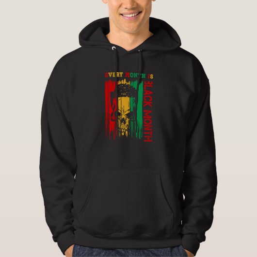 Black History Month outfit Every Month is Black Mo Hoodie (Vorderseite)