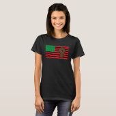 Black History Month Pan African Flag Black African T-Shirt (Vorne ganz)